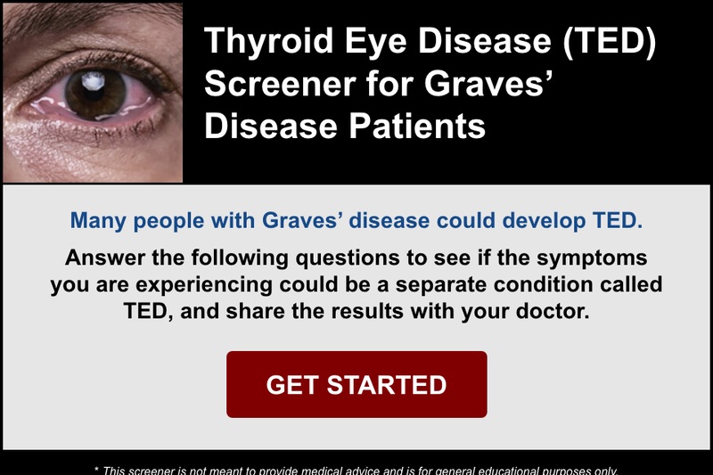 Start screen of the Thyroid Eye Disease Screener tool